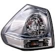 1611372 Driver Side Halogen Tail Light, With bulb(s), Light Smoked Lens