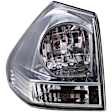1611372 Driver Side Halogen Tail Light, With bulb(s), Light Smoked Lens