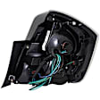 1611378 Driver Side Halogen Tail Light, With bulb(s), Clear & Red Lens