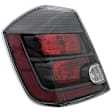 1611378 Driver Side Halogen Tail Light, With bulb(s), Clear & Red Lens