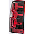 1611384 Driver Side Halogen Tail Light, With bulb(s), Clear & Red Lens