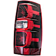 1611384 Driver Side Halogen Tail Light, With bulb(s), Clear & Red Lens