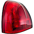 1611388 Driver Side Halogen Tail Light, Without bulb(s), Red Lens