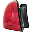 1611388 Driver Side Halogen Tail Light, Without bulb(s), Red Lens