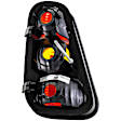1611421 Passenger Side Halogen Tail Light, Without bulb(s), Amber & Red Lens, Hatchback