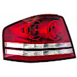 1611436 Driver Side Halogen Tail Light, With bulb(s), Clear & Red Lens