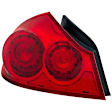 1611438 Driver Side Halogen Tail Light, With bulb(s), Red Lens, Sedan