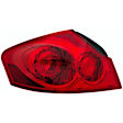 1611438 Driver Side Halogen Tail Light, With bulb(s), Red Lens, Sedan