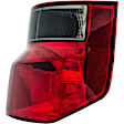 1611459 Passenger Side Halogen Tail Light, Without bulb(s), Clear & Red Lens