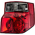 1611459 Passenger Side Halogen Tail Light, Without bulb(s), Clear & Red Lens