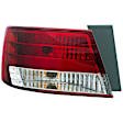 1611518 Driver Side Halogen Tail Light, With bulb(s), Clear & Red Lens