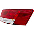 1611519 Passenger Side Halogen Tail Light, With bulb(s), Clear & Red Lens