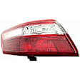 1611522 Driver Side, Outer Halogen Tail Light, Without bulb(s), Clear & Red Lens