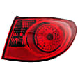 1611543 Passenger Side Halogen Tail Light, With bulb(s), Amber & Red Lens