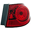 1611543 Passenger Side Halogen Tail Light, With bulb(s), Amber & Red Lens