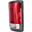 1611555 Passenger Side Halogen Tail Light, With bulb(s), Clear & Red Lens