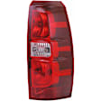 1611563 Passenger Side Halogen Tail Light, With bulb(s), Clear & Red Lens