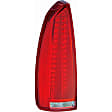 1611576 Driver Side Halogen Tail Light, Without bulb(s), Clear & Red Lens