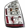 1611580 Driver Side Halogen Tail Light, With bulb(s), Clear & Red Lens