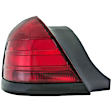 1611588 Passenger Side Halogen Tail Light, Without bulb(s), Amber & Red Lens