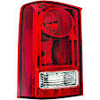 1611604 Driver Side Halogen Tail Light, With bulb(s), Clear & Red Lens