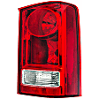 1611605 Passenger Side Halogen Tail Light, With bulb(s), Clear & Red Lens