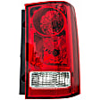 1611605 Passenger Side Halogen Tail Light, With bulb(s), Clear & Red Lens
