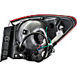 1611612 Driver Side Halogen Tail Light, With bulb(s), Clear & Red Lens