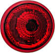 1611615 Passenger Side Halogen Tail Light, With bulb(s), Red Lens
