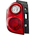 1611616 Driver Side Halogen Tail Light, With bulb(s), Clear & Red Lens