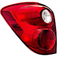 1611616 Driver Side Halogen Tail Light, With bulb(s), Clear & Red Lens