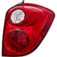 1611617 Passenger Side Halogen Tail Light, With bulb(s), Clear & Red Lens