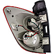 1611617 Passenger Side Halogen Tail Light, With bulb(s), Clear & Red Lens