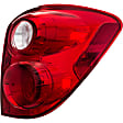 1611617 Passenger Side Halogen Tail Light, With bulb(s), Clear & Red Lens