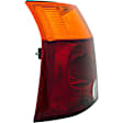 1611618 Driver Side Halogen Tail Light, Without bulb(s), Amber, Clear & Red Lens