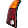 1611618 Driver Side Halogen Tail Light, Without bulb(s), Amber, Clear & Red Lens