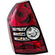1611620 Driver Side Halogen Tail Light, With bulb(s), Clear & Red Lens