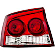 1611625 Passenger Side Halogen Tail Light, With bulb(s), Clear & Red Lens