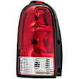 1611630 Driver Side Halogen Tail Light, With bulb(s), Clear & Red Lens