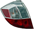 1611636 Driver Side Halogen Tail Light, With bulb(s), Clear & Red Lens