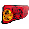 1611649 Passenger Side Halogen Tail Light, With bulb(s), Amber & Red Lens
