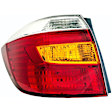 1611650 Driver Side Halogen Tail Light, Without bulb(s), Amber, Clear & Red Lens