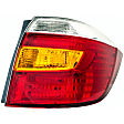 1611651 Passenger Side Halogen Tail Light, Without bulb(s), Amber, Clear & Red Lens