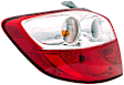 1611654 Driver Side Halogen Tail Light, With bulb(s), Clear & Red Lens