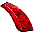 1611684 Driver Side Halogen Tail Light, With bulb(s), Red Lens