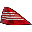 1611691 Passenger Side Halogen Tail Light, With bulb(s), Clear & Red Lens
