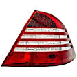 1611691 Passenger Side Halogen Tail Light, With bulb(s), Clear & Red Lens