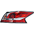 1611714 Passenger Side Halogen Tail Light, With bulb(s), Clear & Red Lens, Sedan
