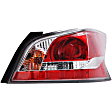 1611714 Passenger Side Halogen Tail Light, With bulb(s), Clear & Red Lens, Sedan