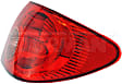 1611716 Passenger Side Halogen Tail Light, Without bulb(s), Clear Lens